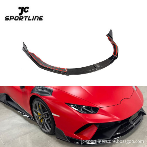 Custom Design Carbon Front Splitter for 2017-2019 Lamborghini Huracan LP640-4 Performante Coupe 2-Door
